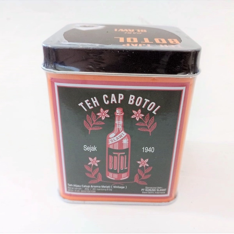 

TEH CAP BOTOL VINTAGE 40 GR / TEH HIJAU CELUP AROMA MELATI