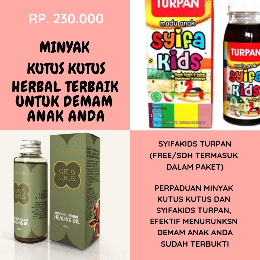 Jual Minyak Kutus Kutus Untuk Demam Dan Panas Pada Bayi Dan Anak Free Syifakids Turpan Stok Terbatas Indonesia Shopee Indonesia