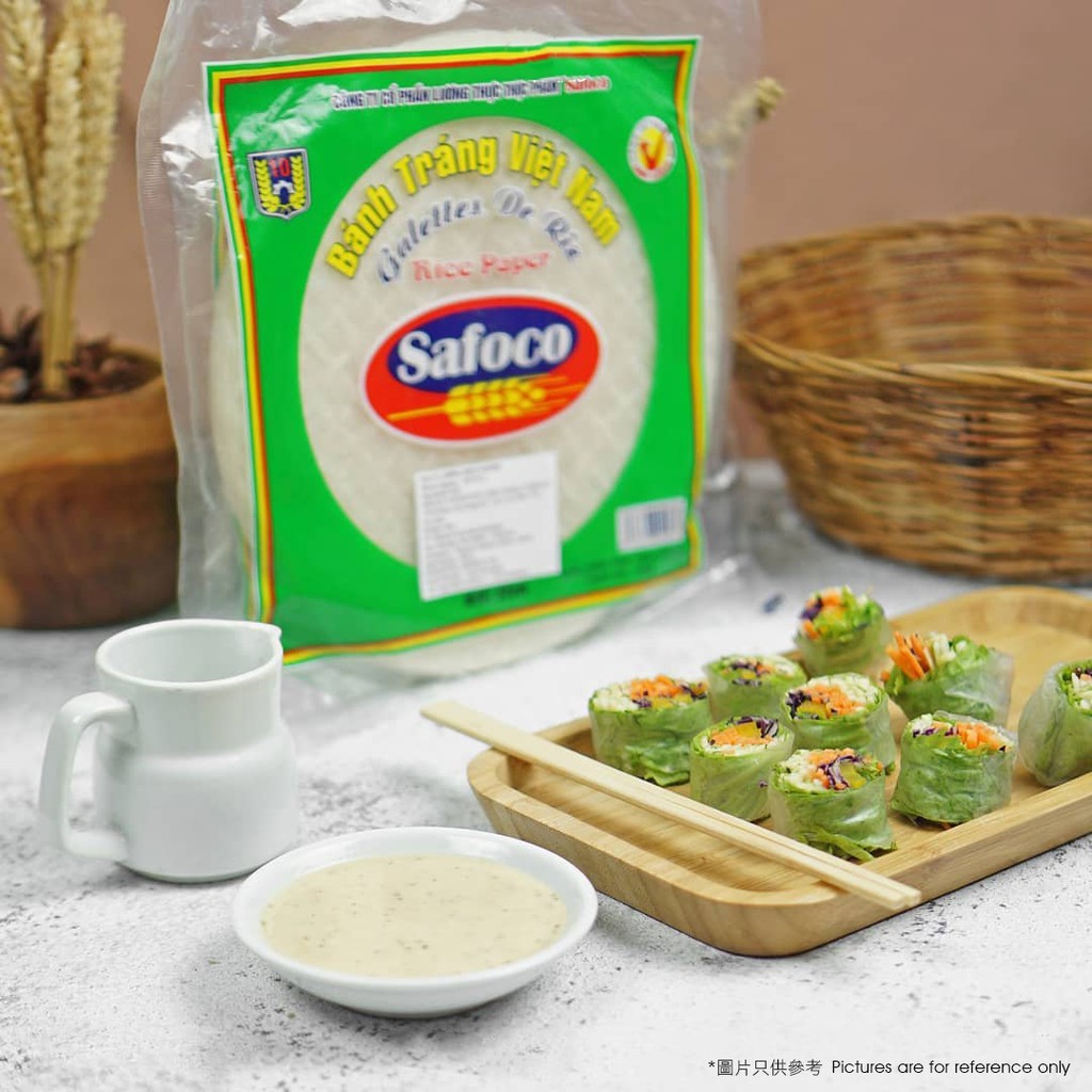 

Safoco Banh Trang Viet Nam Rice Paper / Kulit Lumpia 22cm 300gr