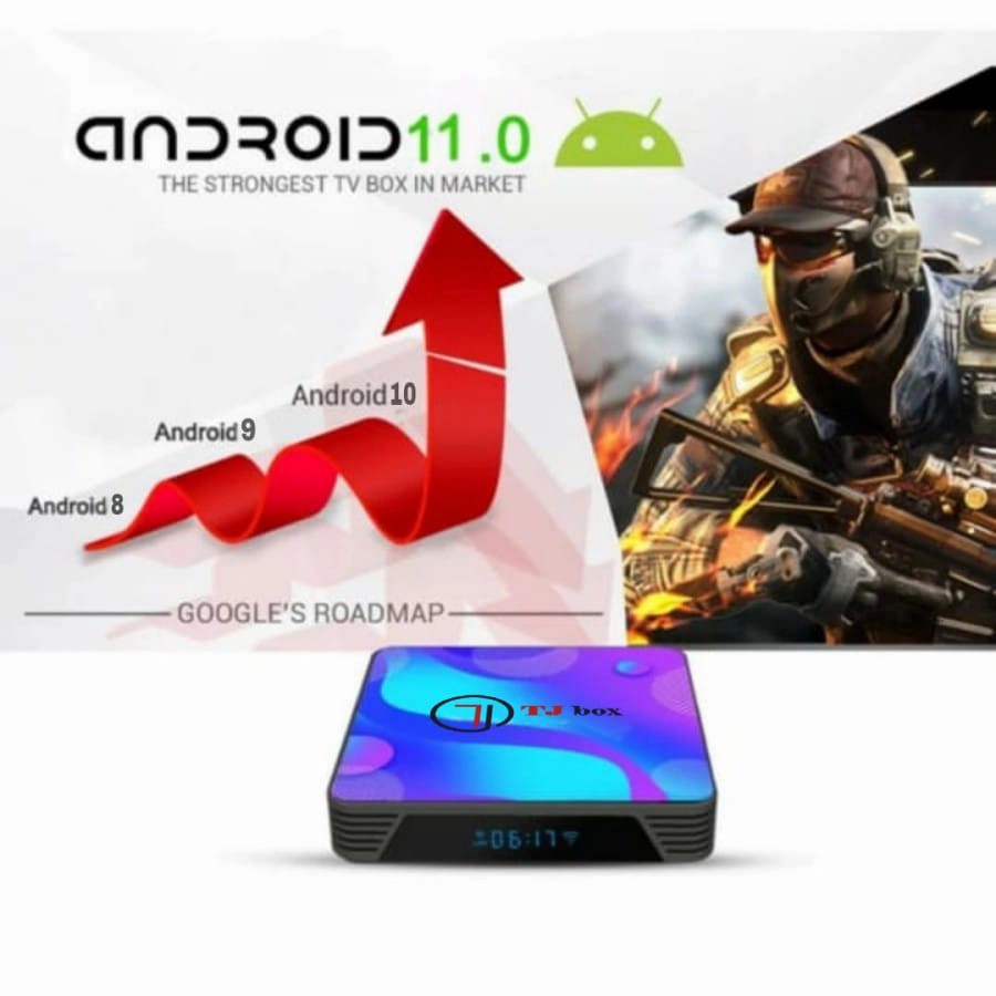 TJBOX X88 Pro 10 Android Tv Box RAM 4GB ROM 128GB RK3318 VERSI Android 11 ORIGINAL