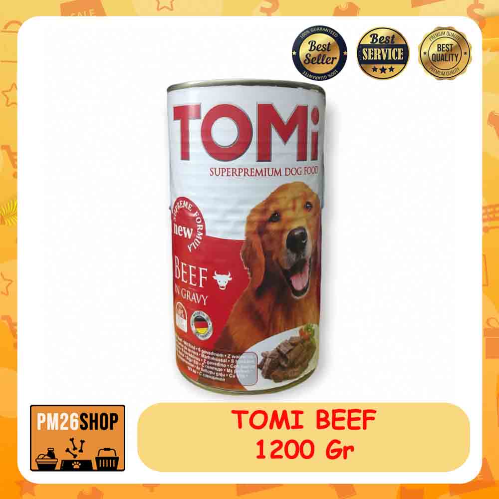 CANNED DOG FOOD MAKANAN ANJING KALENG TOMI 1200 GR