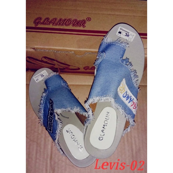 SEPATU HAK WEDGES WANITA GLAMOUR LEVIS