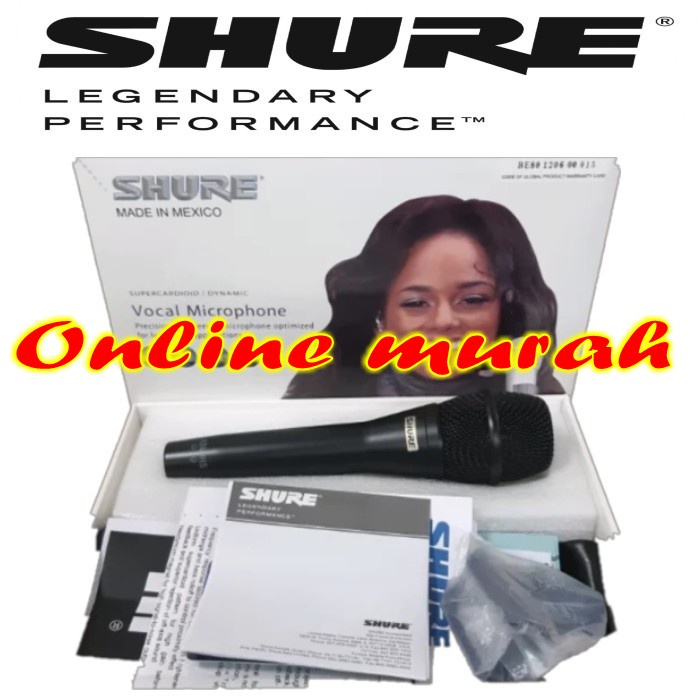 mic shure ksm9 shure ksm 9 kabel 2 warna hitam & champange