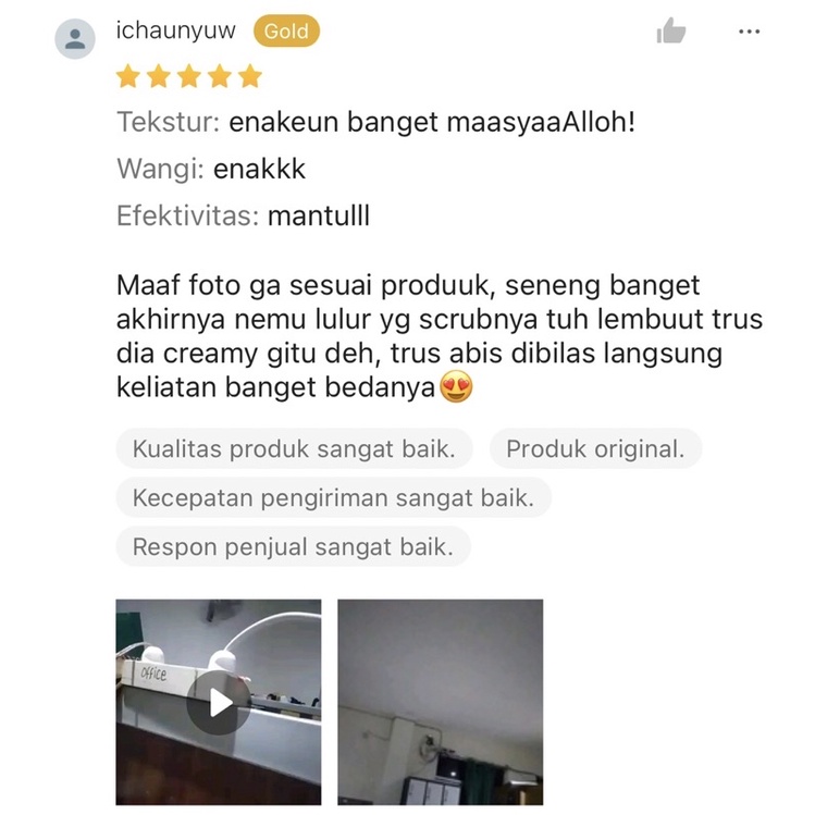 BRIGHTENING WHITENING SCRUB BEAUSHINE (LULUR PEMUTIH BPOM)