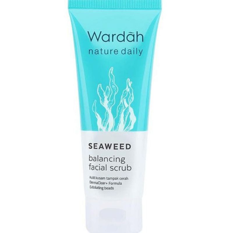 Wardah Nature Daily Seaweed Balancing Facial Scrub 60GR