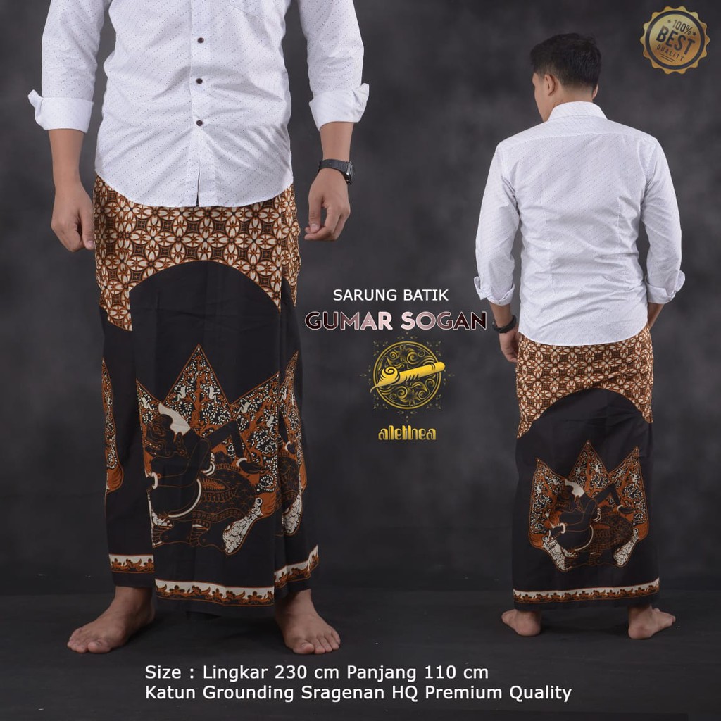 GUMAR SOGAN Sarung Batik Pria Alethea