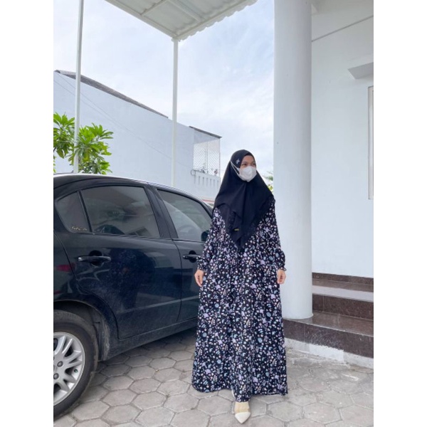 Gamis shabby hitam SekarArum