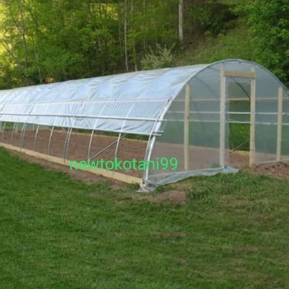 Murah G8ZJA Plastik UV 14% lebar 3 meter tebal 200 micron ECERAN untuk green house atap penjemuran a