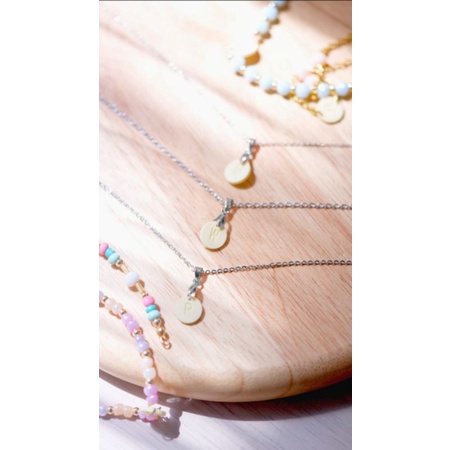 Necklace Breastmilk Initial Pendant, Perhiasan Asi, Kalung Asi, Kalung Asi inisal