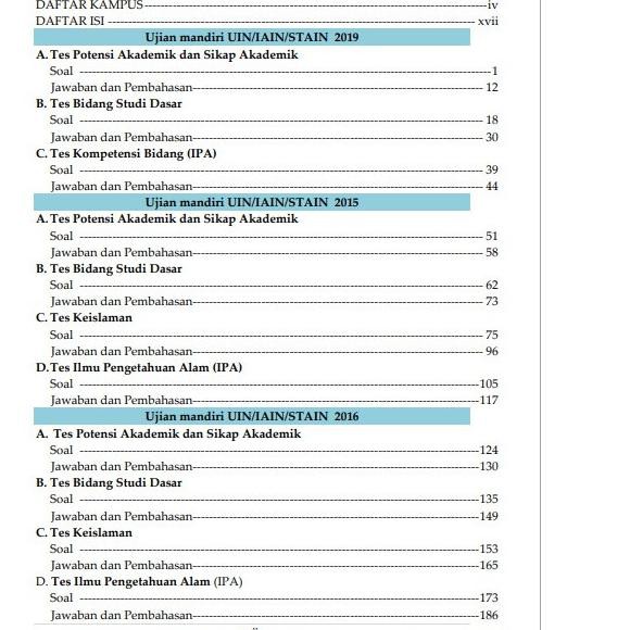 Kode Produk 69 Buku Mandiri Uin Iain Stain 2020 Spmb Mandiri Ptkin Se Indonesia Ujian Mandiri U Indonesia