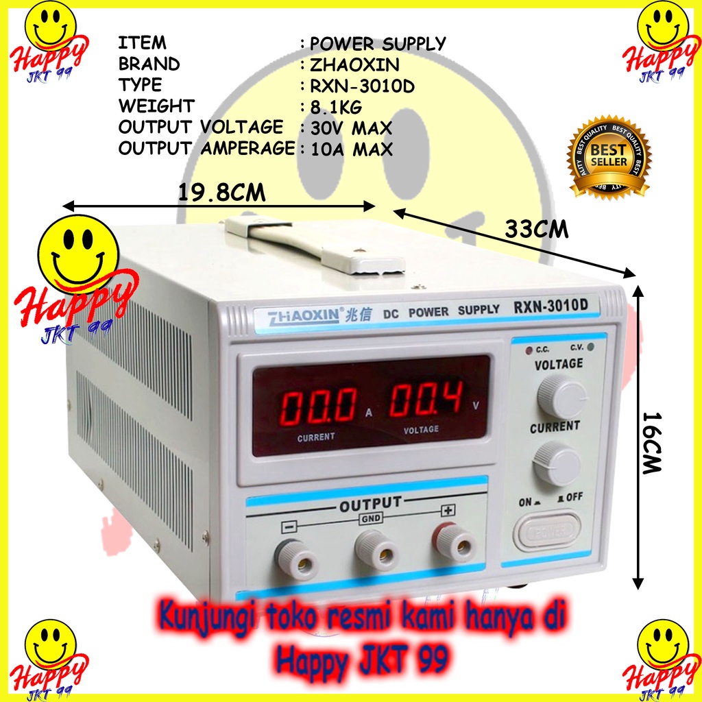 100% ORIGINAL POWER SUPPLY PSU DC ADJUSTABLE ZHAOXIN RXN3010D RXN3010 RXN 3010 D RXN-3010D 30V 10A