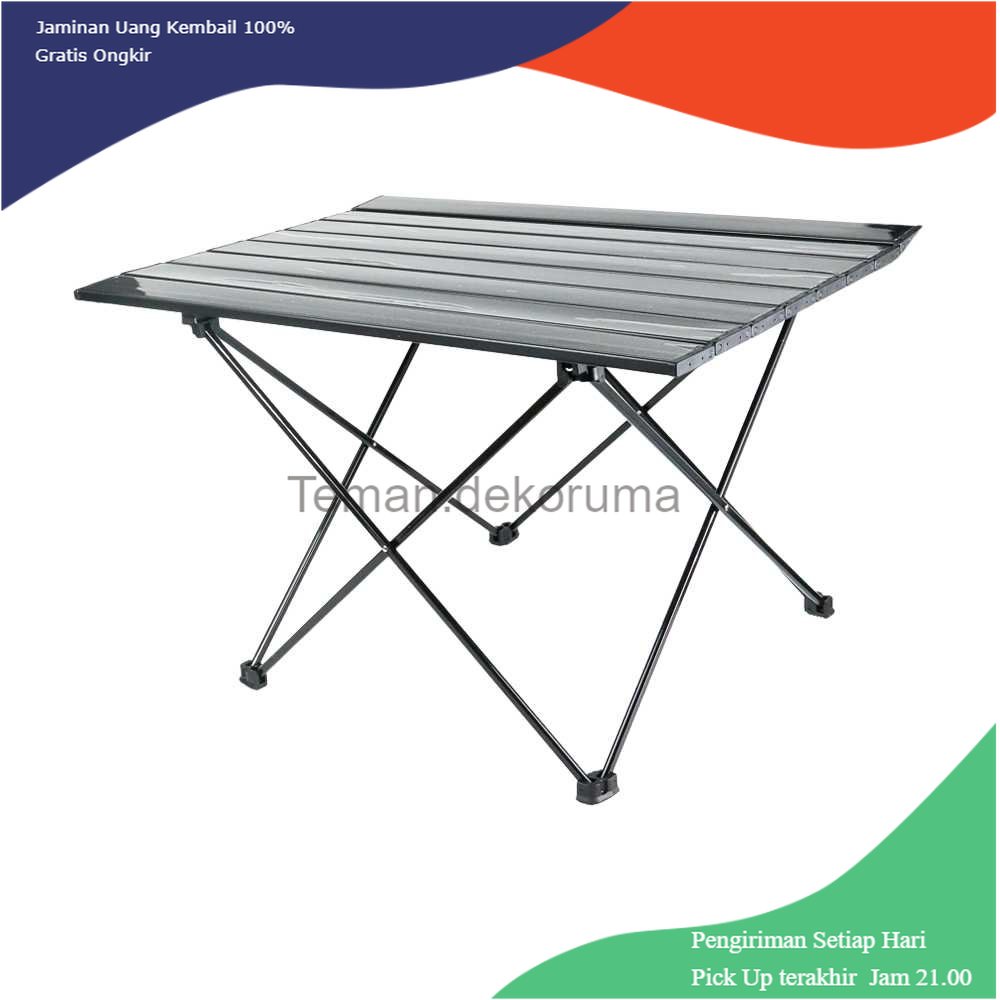 TD - RUM TaffSPORT Meja Lipat Piknik Foldable Aluminium 68x46.5x41.5cm - 8825