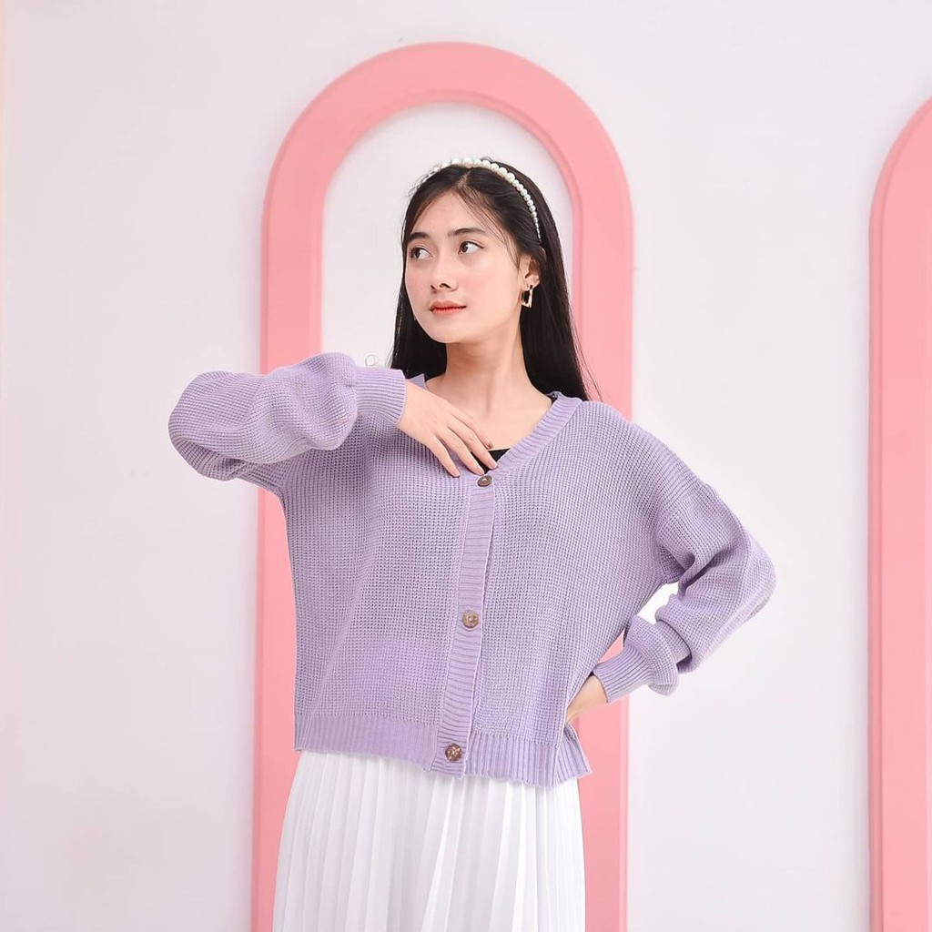 Cardigan/Kardigan Rajut Lengan Balon ''SHIREN''
