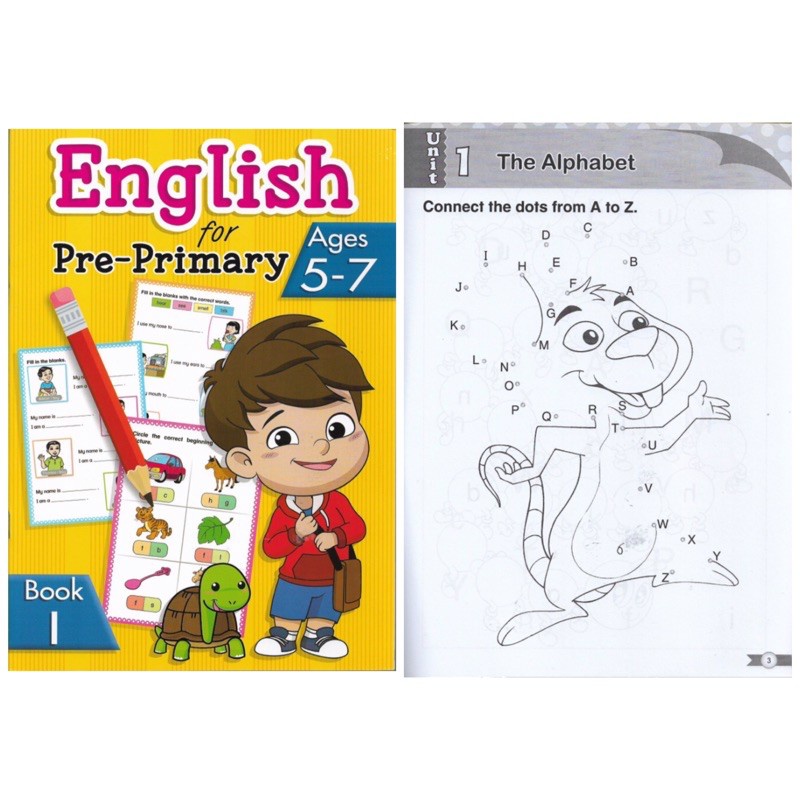 English Workbook for Pre Primary (age 4-7 years old)