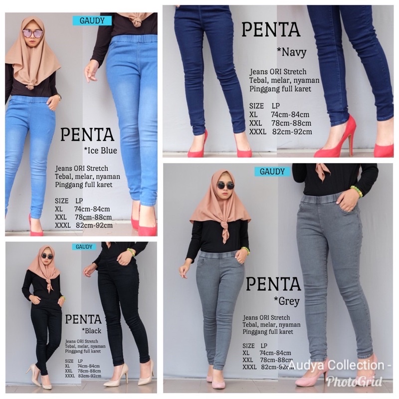 RHIANA JEGGING POLOS JEANS WANITA - CELANA JEGGING JEANS WANITA