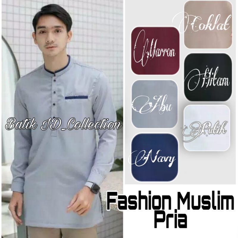 Baju Koko Kurta Pria Lengan Panjang Model Koko Pria Terbaru Terlaris