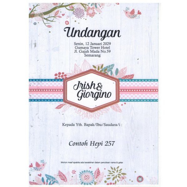 UNDANGAN PERNIKAHAN MURAH - UNDANGAN NIKAH MURAH - UNDANGAN MURAH UNIK