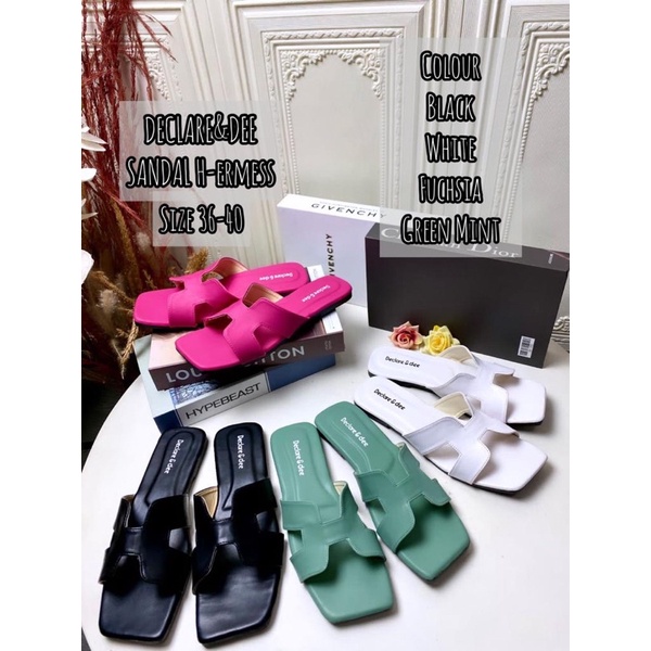 NEW ARRIVAL || REAL PICT & VIDEO | DAILY SANDAL HERMES DD / ORIGINAL BRAND | DECLARE & DEE