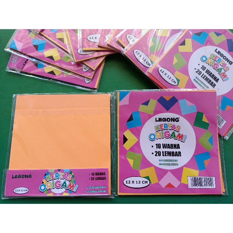 

Kertas Origami Legong 20 lembar - Kertas Lipat Warna Warni