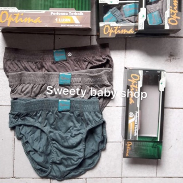 3 PCS Celana Dalam Pria Murah / CD Pria Optima / Sempak Cowok Murah / Celana Dalam Optima