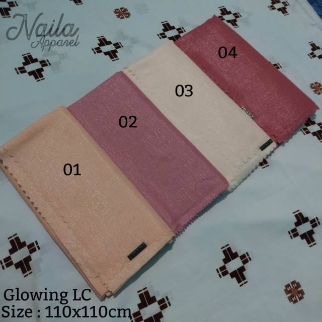 KERUDUNG SEGIEMPAT HIJAB GLOWING LC UMAMA