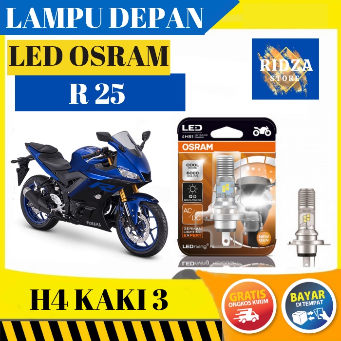 LAMPU DEPAN LED OSRAM YAMAHA R 25 ORIGINAL