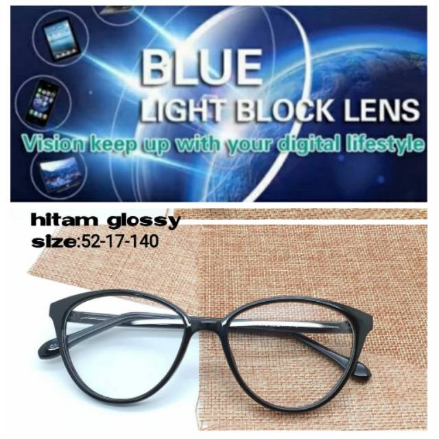 Frame Kacamata Anti Radiasi BLUERAY, Kaca mata Wanita, Kacamata Minus, Kaca mata Plus &amp; Anti UV