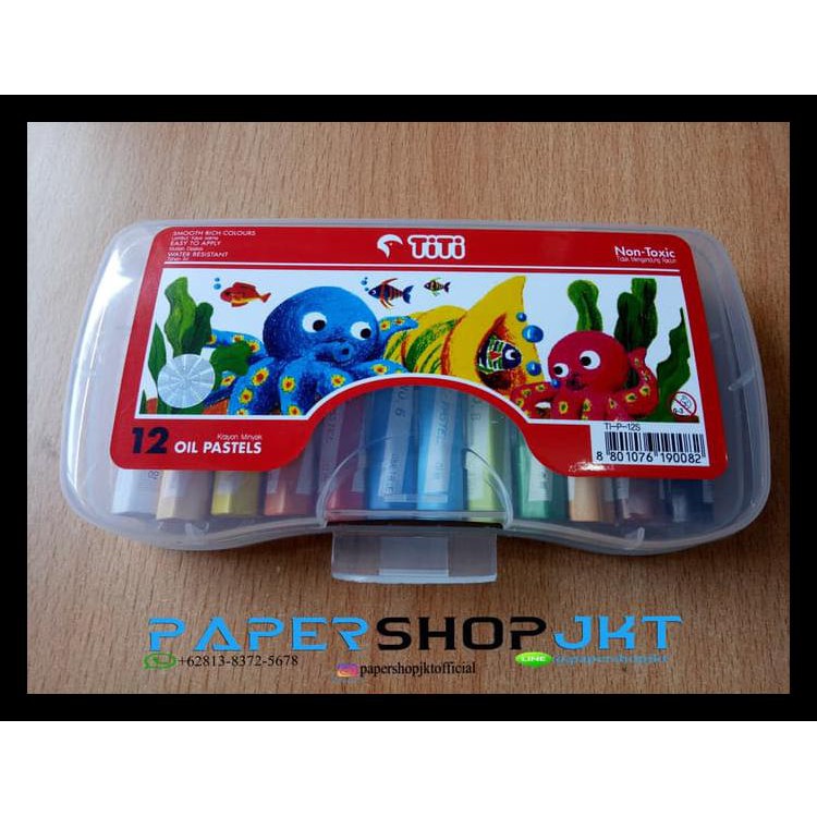 

BAYAR DITEMPAT GROSIR!!! TITI KRAYON MINYAK 12 WARNA / CRAYON 12 COLORS OIL PASTELS KODE 1198