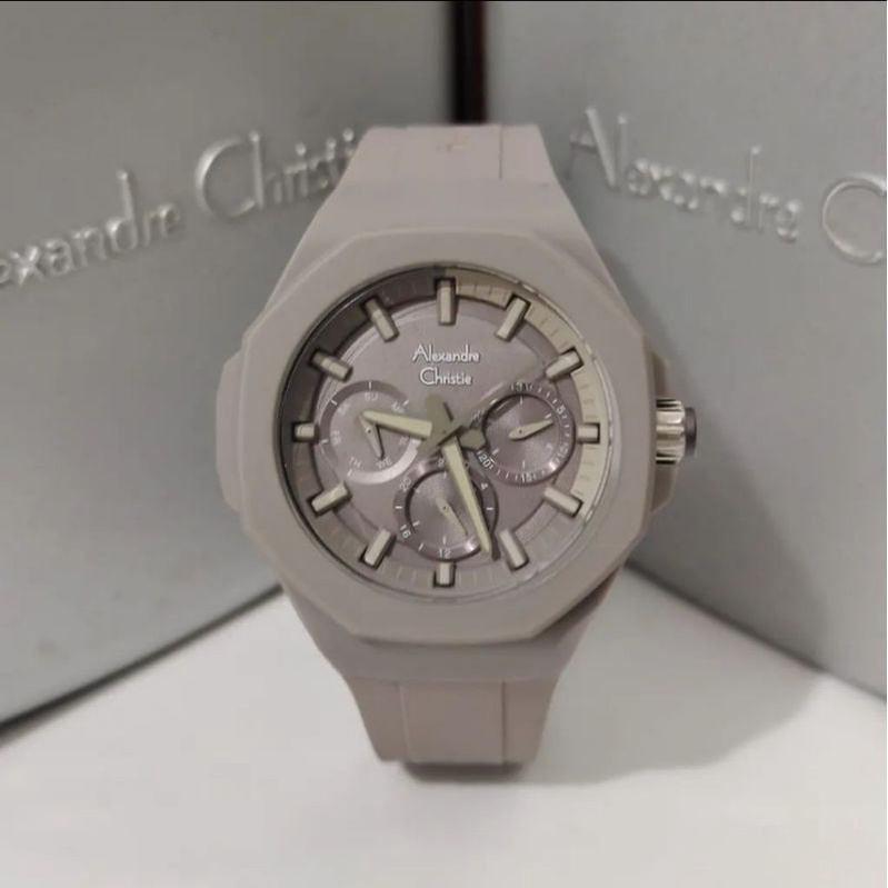 Jam Tangan Alexandre Christie wanita AC 6590 / AC6590 B Grey Original