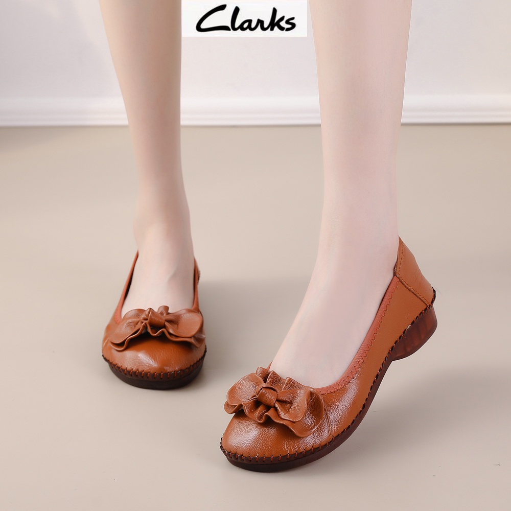 Clarks new pita Sepatu woman clarks flat wanita kulit asli Sepatu Wanita