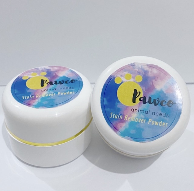 Pawco Bedak Stain Remover Kucing Anjing Pet Cat Dog Tear Grooming Powder Pembersih Bulu Alami