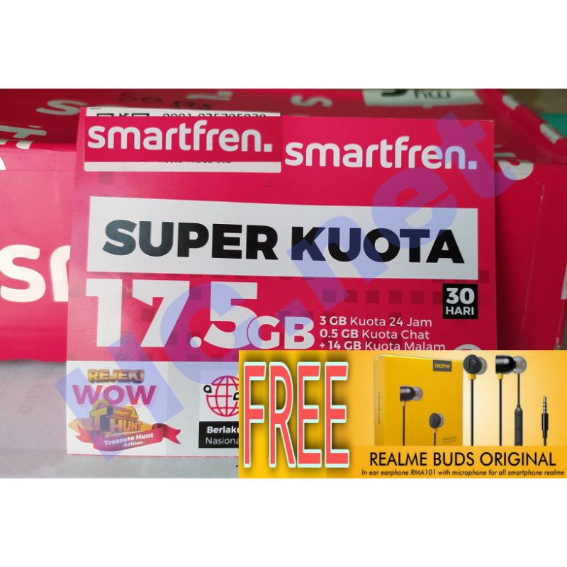 Kartu Perdana Kuota Smartfren 17.5GB Termurah