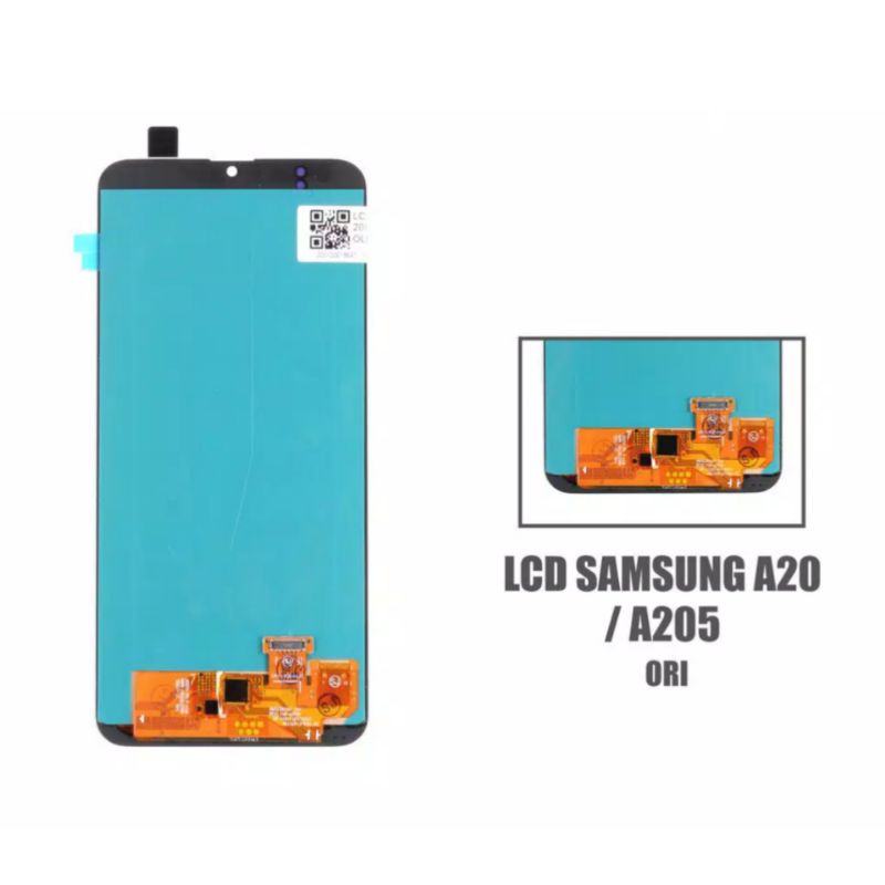 LCD FULLSET SAMSUNG A20 / A205 ORI OLED