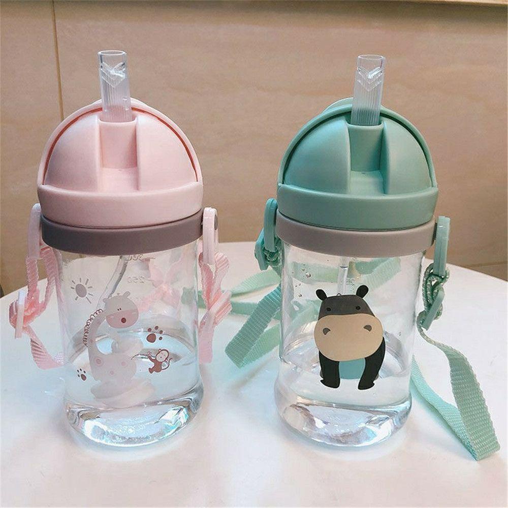 Suyo Botol Minum Dengan Sedotan Motif Kartun Hewan Untuk Anak