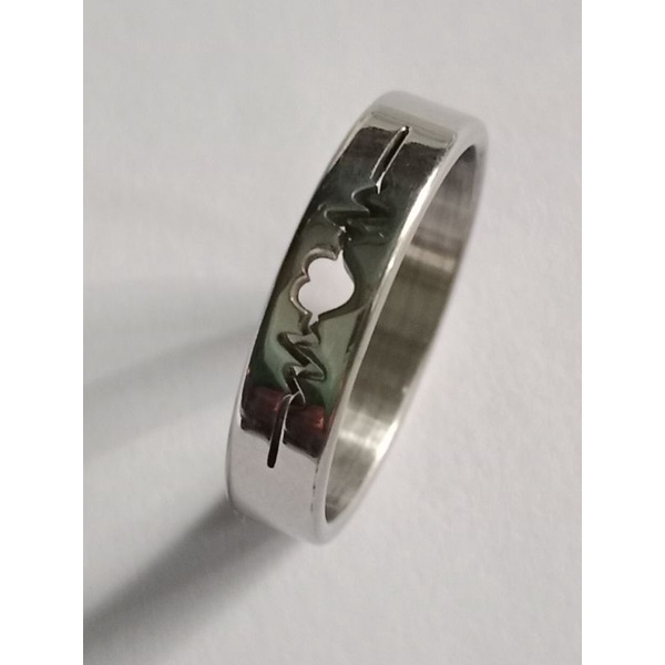 CINCIN COUPLE TITANIUM MOTIF UKIRAN SILVER