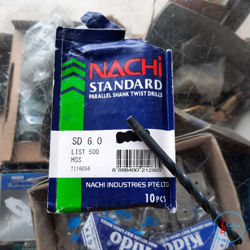 Mata Bor Besi Nachi 6 mm / Mata Bor Besi HSS Nachi 6 mm ASLI
