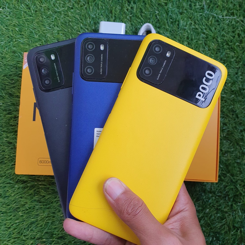 POCO M3 SECOND 4/64 & 6/128GB HP SECOND HANDPHONE SECOND HP SEKEN HP BEKAS HP MURAH
