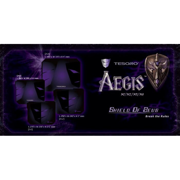 Promo Tesoro Premium Gaming Mouse Pad Aegis X1