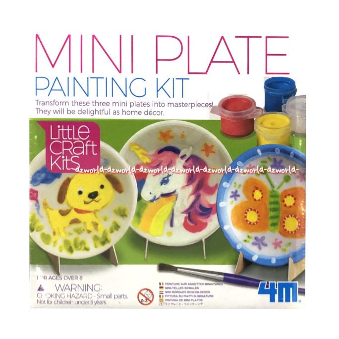 

4M Mini Plate Painting Kit Peralatan Melukis Di Piring Untuk Anak