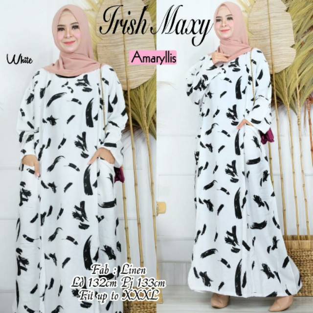 Irish maxy / maxi dress gamis motif