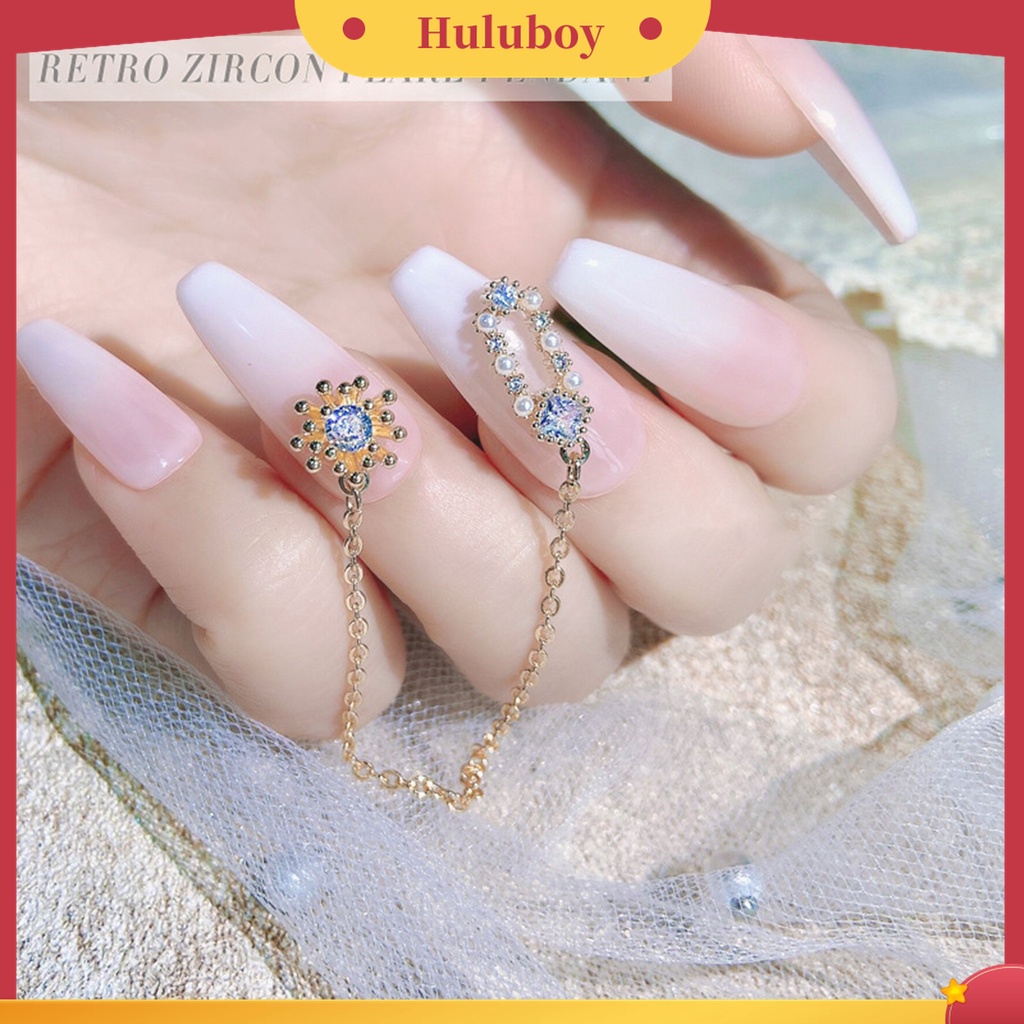 Huluboy Huluboy♡ Aksesoris Dekorasi Nail Art 3D Anti Jatuh Untuk Manicure