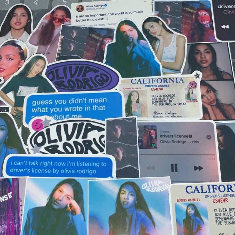 [BC] Olivia Rodrigo Stickers/Sour Stickers/Stiker Aesthetic/Stiker Tumblr/Stiker Lucu/Stiker Brand