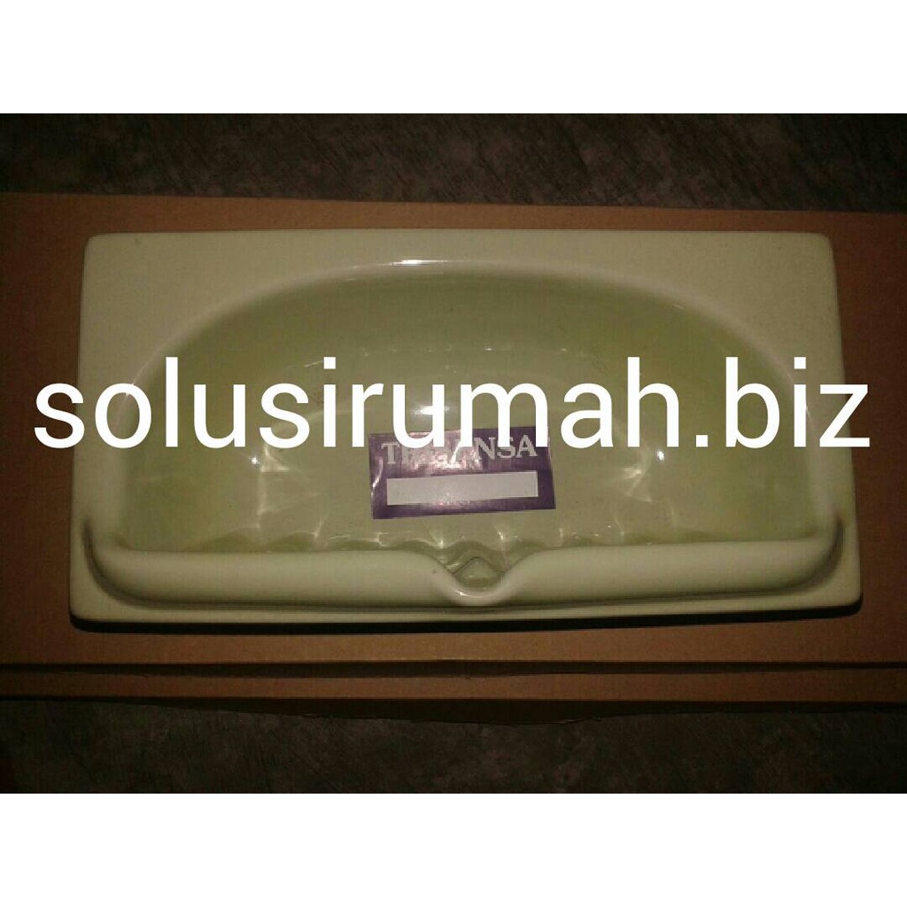 TEMPAT SABUN HIJAU 11*22 KERAMIK PCS+PETI