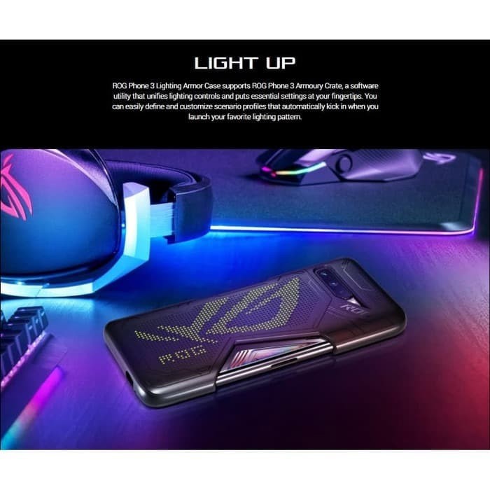 Original Lightning Case Asus Rog Phone 3 - Casing Asus ROG Phone 3 Case Armor Cover