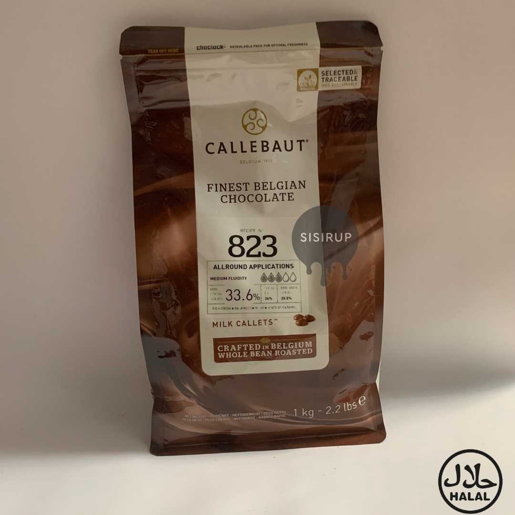 2,5 KG Callebaut 33% / 2,5 KG Milk Chocolate Couverture 823 / Callebaut Milk Chocolate Couverture