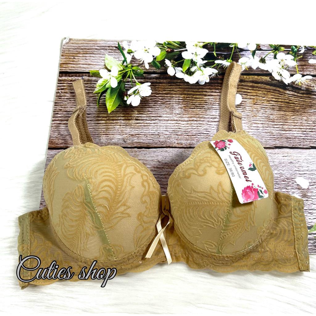 BRA KAWAT MOTIF BELUDRU CANTIK, SIZE 36-42