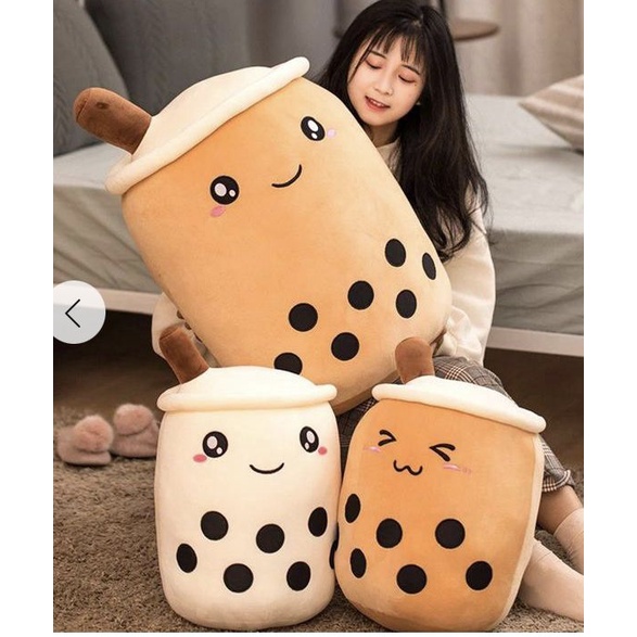 mainan anak boneka boba 30 cm bahan halus dan lembut