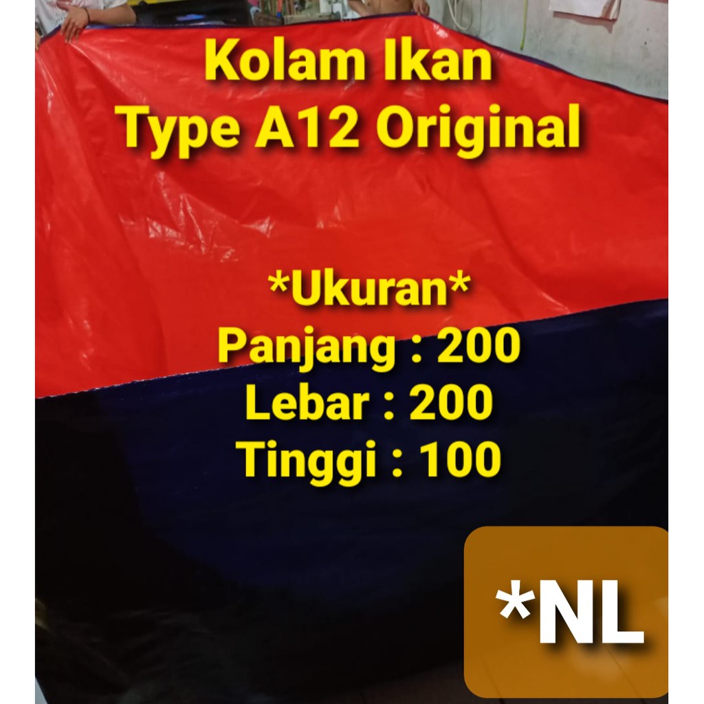 TERPAL KOLAM 200X200X100 TERPAL KOLAM IKAN A12 KOREA SUPER