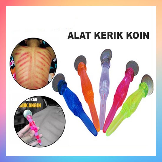 Alat Kerikan Koin &amp; Totok 2in1 Kerokan Masuk Angin Kerik Pijat Kerok logam Kesehatan Badan Punggung