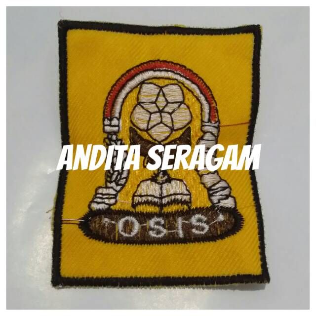 Badge SD SMP SMA Bendera Bordir